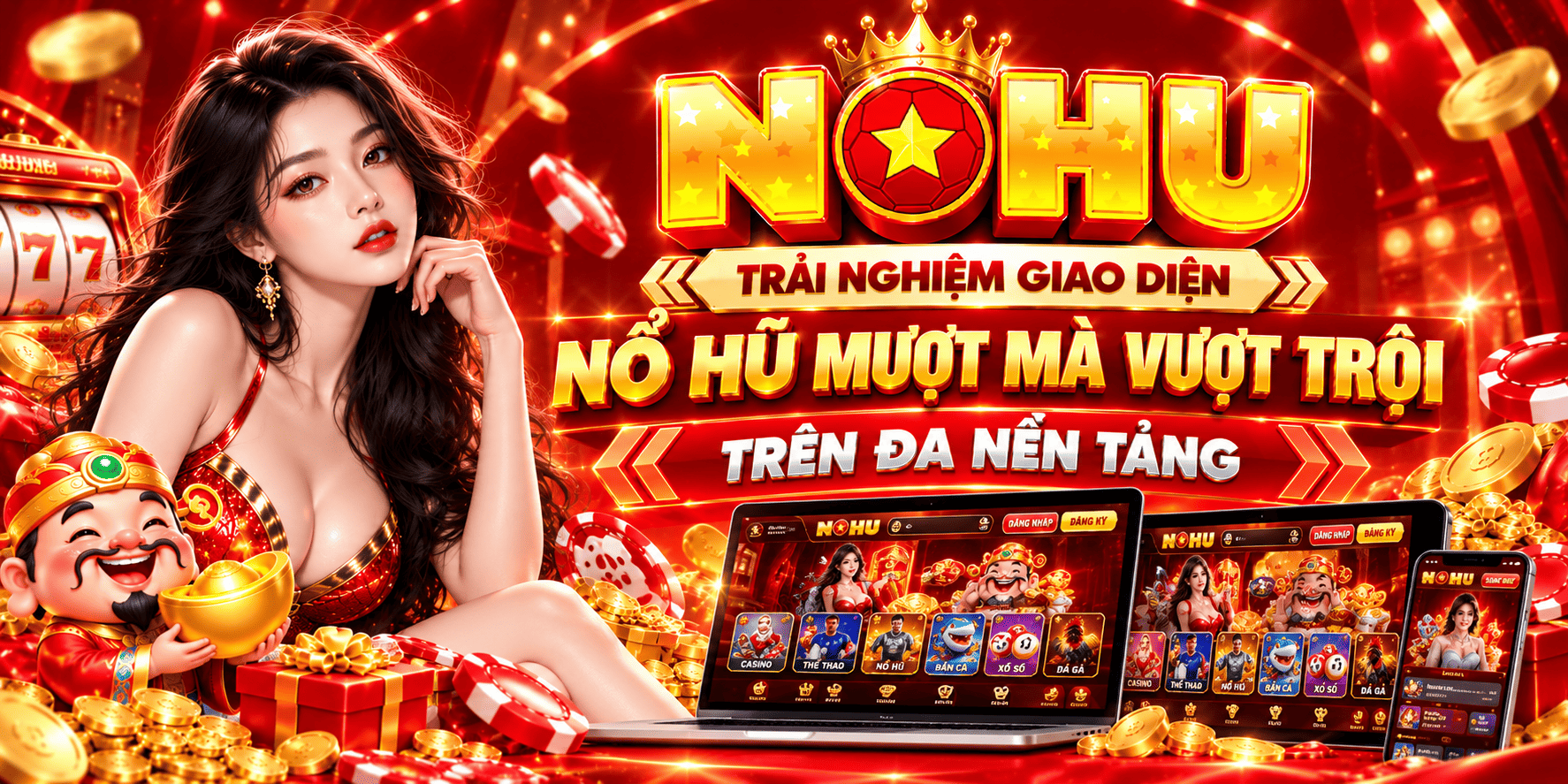 Trải nghiệm giao diện NỔ HŨ mượt mà vượt trội trên đa nền tảng